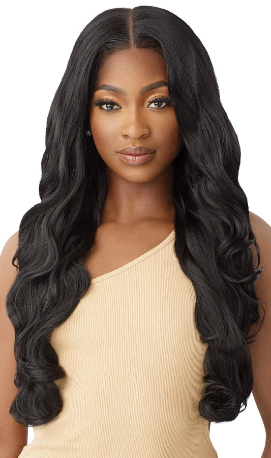 Outre Batik Synthetic Body Wave Bundles 18"–20"–22" with 4×4 HD Lace Closure