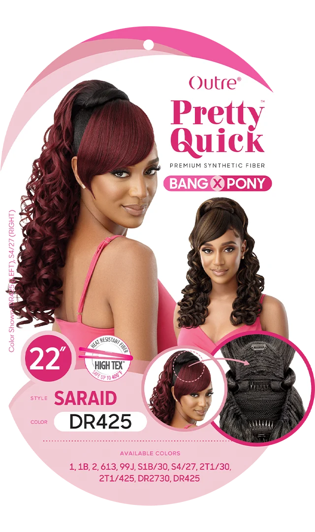 Outre Pretty Quick Bang X Pony Saraid 22"
