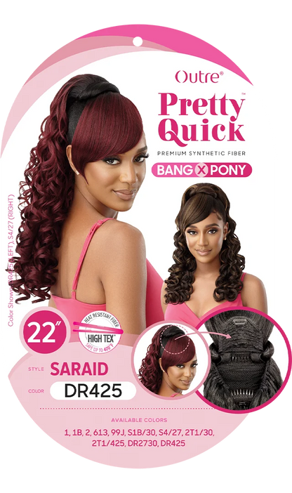 Outre Pretty Quick Bang X Pony Saraid 22"