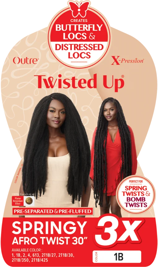 Outre X-Pression Twisted Up – Springy Bohemian Twist 16" 3-Pack (Copy)