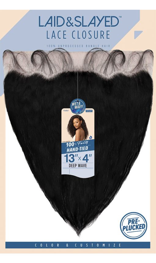 Outre Laid & Slayed 13" × 4" Wet & Wavy Deep Wave Lace Frontal