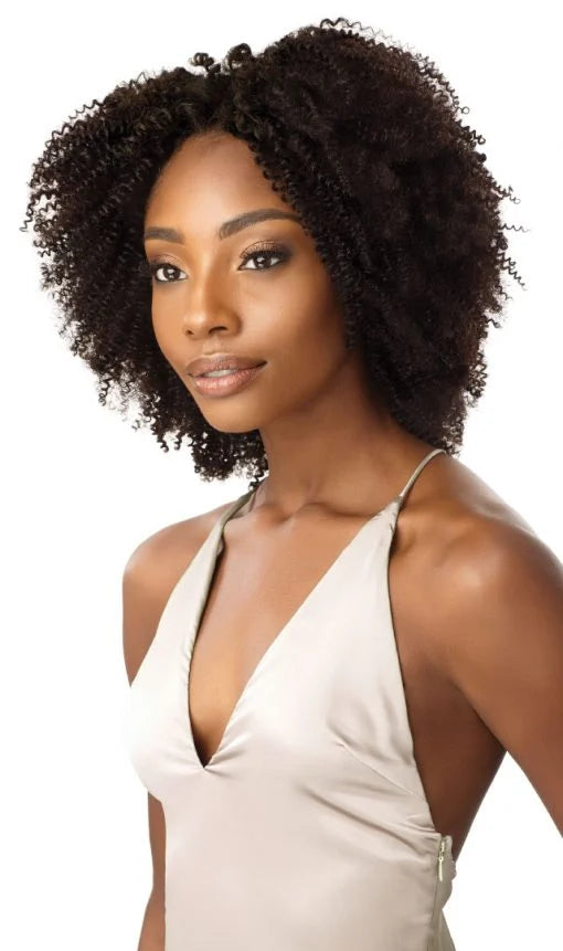 Outre MyTresses Gold Label Unprocessed Human Hair – Wet & Wavy Splash Cork Bundles with 4×4 HD Lace Closure (Copy)