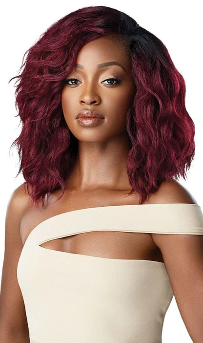 Outre Purple Pack Human Hair Blend – Textured Loose Wave 3-Piece Weave Set