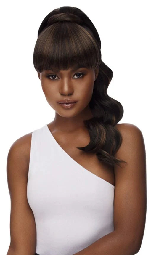 Outre Quick Pony Bang x Pony Kayla Synthetic Ponytail & Bang Hairpiece