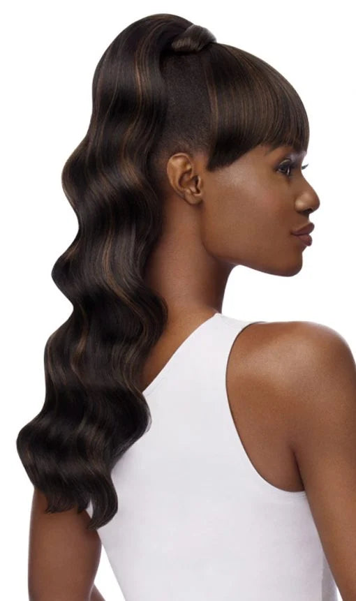 Outre Quick Pony Bang x Pony Kayla Synthetic Ponytail & Bang Hairpiece