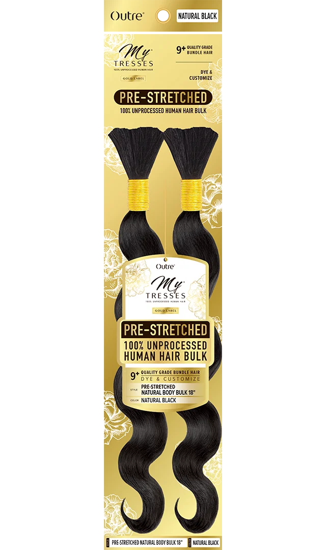Outre MyTresses Gold Pre-Stretched Natural Body Bulk Human Hair