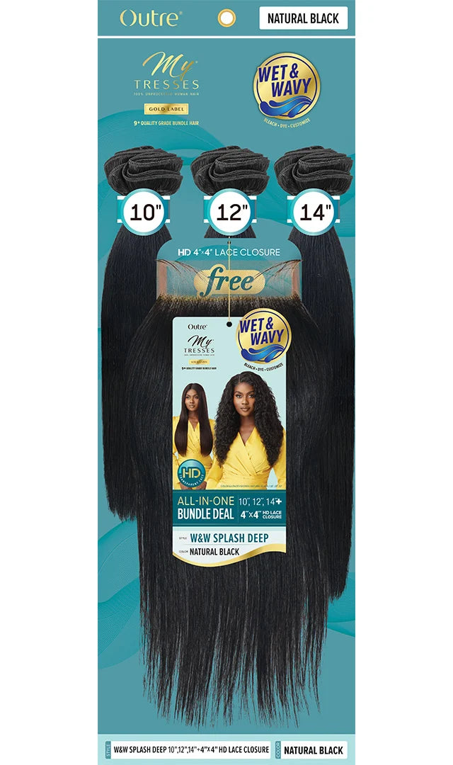 Outre MyTresses Gold W&W Splash Deep Human Hair Weave