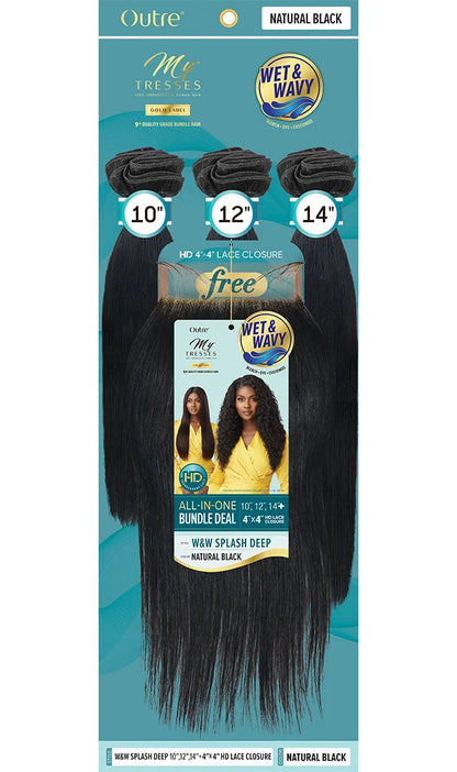 Outre MyTresses Gold W&W Splash Deep Human Hair Weave