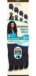 Outre Batik Synthetic Weave – Jamaican Water Wave 5-Piece Set with Parting Piece