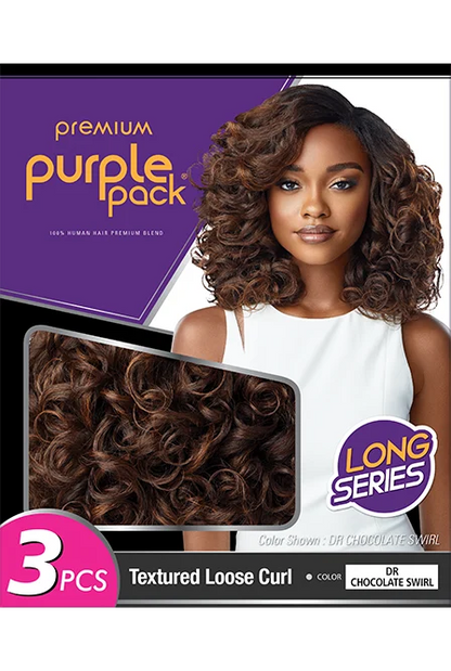 Outre Purple Pack 3PCS Human Hair Blend – Textured Loose Curl