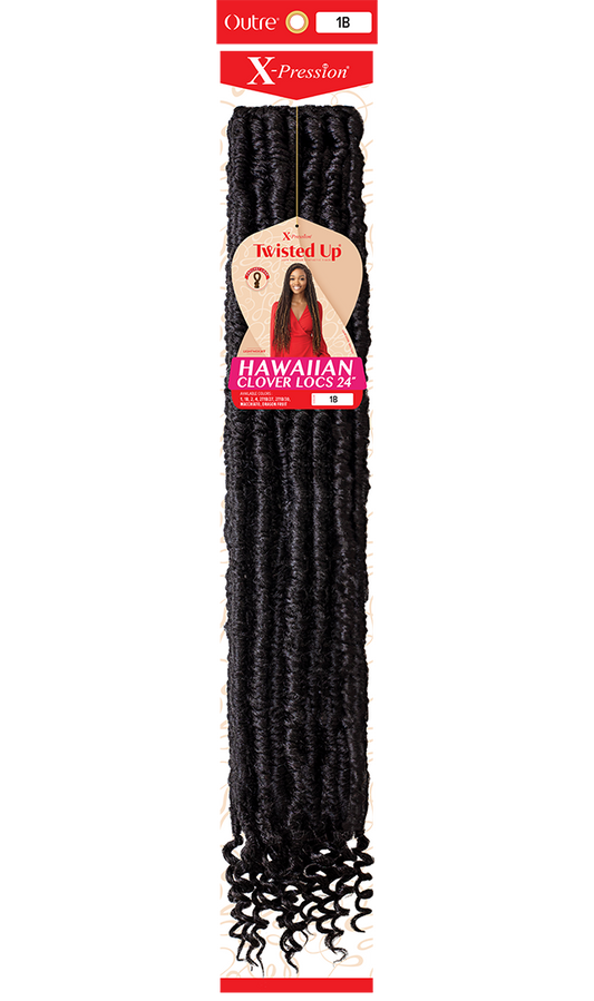 Outre X-Pression Twisted Up Crochet Hair – Hawaiian Clover Locs 24"
