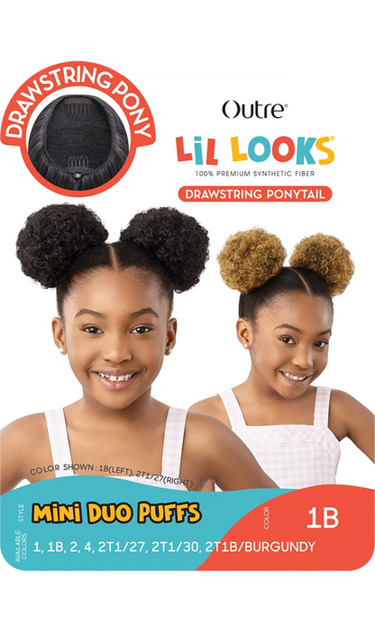 Outre Lil Looks Mini Duo Puffs Kids’ Synthetic Drawstring Ponytails