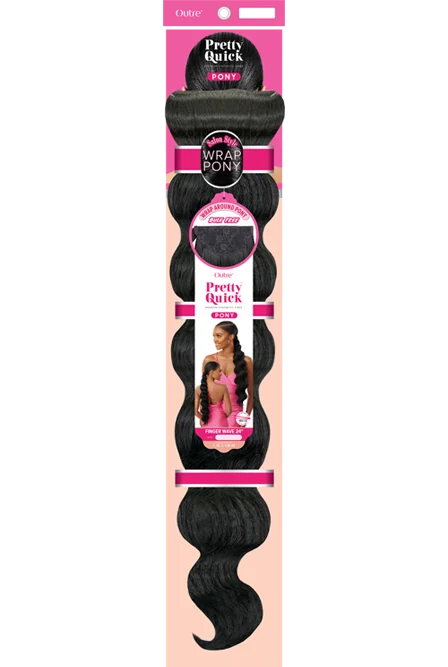 Outre Pretty Quick Pony Finger Wave Wrap Ponytail 24"