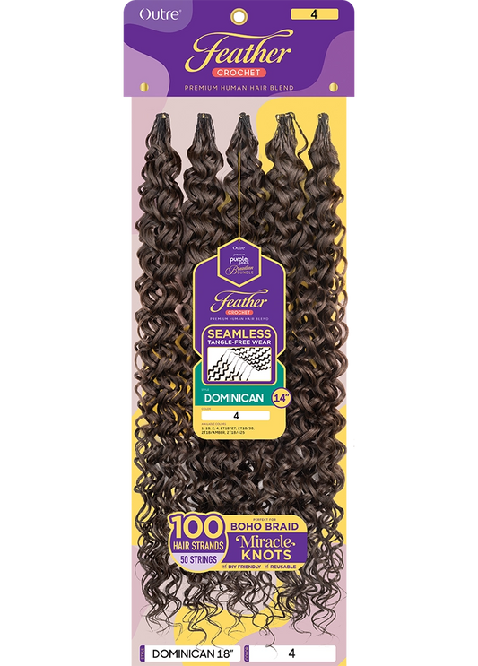 Purple Pack Brazilian - Feather Crochet Dominican