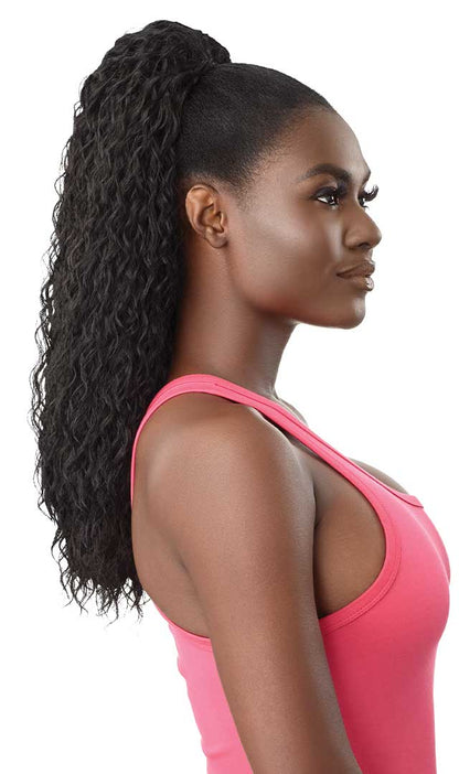 Outre Pretty Quick Pony W&W Deep Twist Drawstring Ponytail 22"