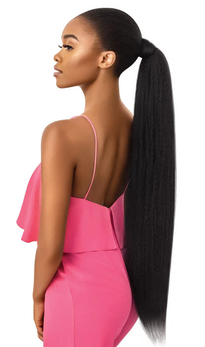 Outre Pretty Quick Pony Jumbo Kinky Straight 30″ Synthetic Wrap Ponytail