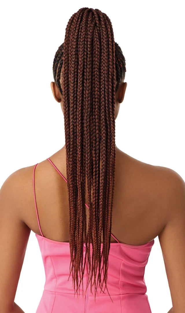 Outre Pretty Quick Pony Medium Box Braid 26″ Synthetic Wrap Ponytail