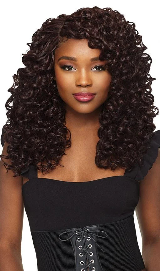 Outre Batik Rouge Synthetic Weave – Deep Spiral 14"–16"–18"–20" with Deep Parting Piece