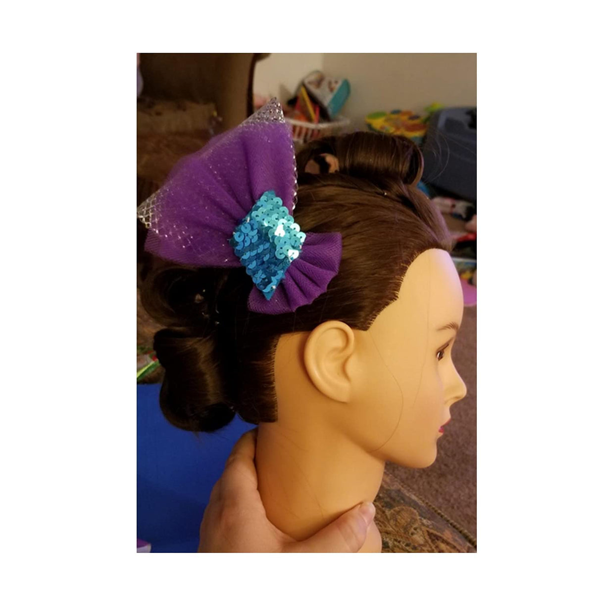 Training Head 26-28 Mannequin Head Hair Styling Manikin Cosmetology Doll Head