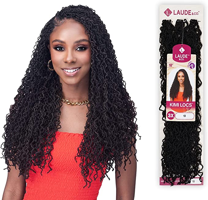 Laude Crochet Braids African Roots Braid Collection Micro Locs 18" (Kimi Locs) (Pack of 3, 3T1B/30/27)