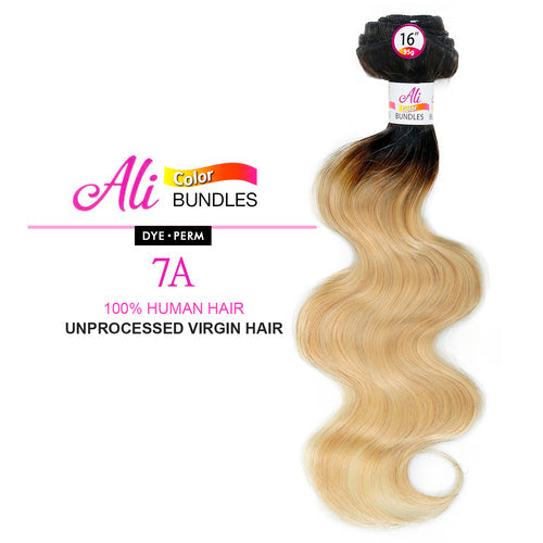 Ali Bundles Unprocessed Brazilian Virgin Human Hair Weave Body Wave (Special Colors) Find Your New Look Today!