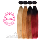 Aliba Unprocessed Brazilian Virgin Remy Human Hair Weave Natural Straight (2 Tone Colors) Find Your New Look Today!