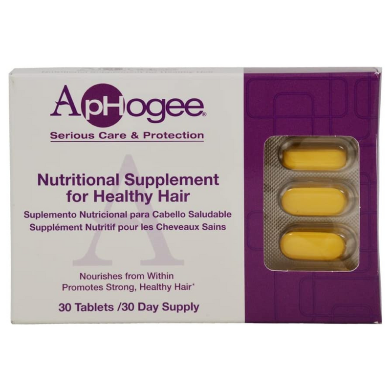 ApHogee Vitamin Supplement for Healthy Hair 30 Tablets Find Your New Look Today!
