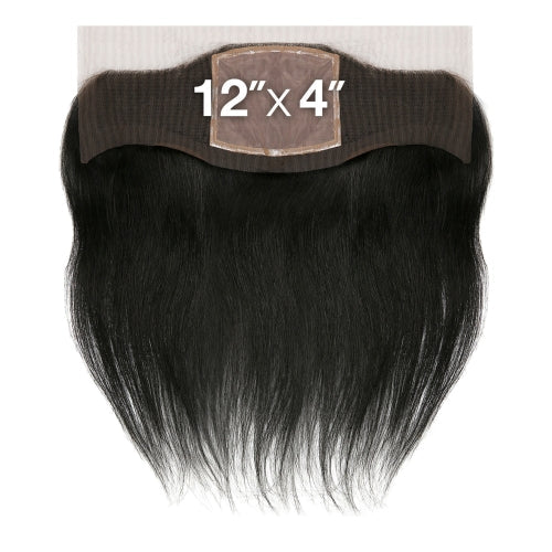 Sensationnel Malaysian Virgin Remy Human Hair Weave Bare&Natural 12x4 Swiss Full Lace Ear To Ear Coverall Straight 12"
