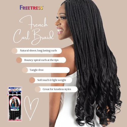 FreeTress Crochet Braids 3X French Curl 22"