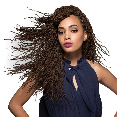 Laude Crochet Braids African Roots Braid Collection Micro Locs 18" 3X (Nami Locs)