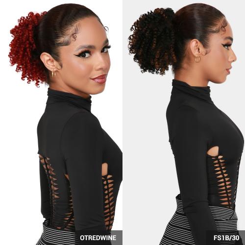 Instant Glitz Synthetic Drawstring Ponytail Spring Curl 5"