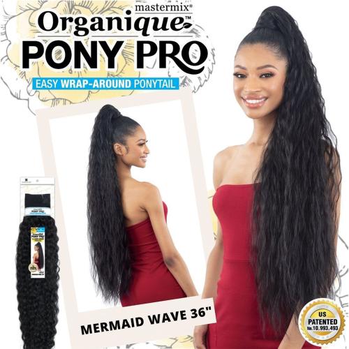 Milky Way Organique Pony Pro Easy Wrap Around Ponytail Mermaid Wave 36"