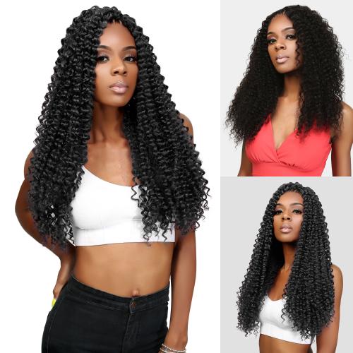 Authentic Synthetic Hair Crochet Braids 6X Value Pack Water Wave 22"