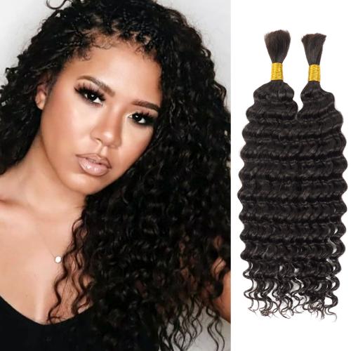 Kinky human braiding hair top