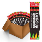 BOX DEAL Outre Braids Braid Up Kanekalon 3X Pre Stretched Braid 56" (50 packs/box)