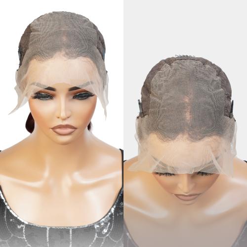 UpScale 100% Human Hair Glueless Pre Plucked 13x6 Lace Frontal Wig Red Blonde Highlight Body Wave 24"