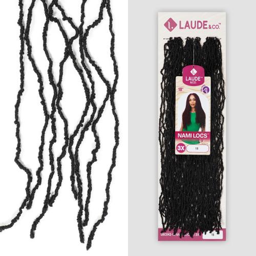 Laude Crochet Braids African Roots Braid Collection Micro Locs 18" 3X (Nami Locs)