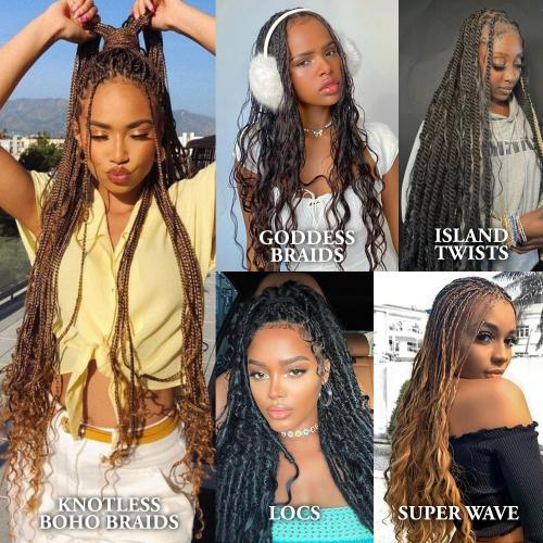 ModelModel Human Hair Braids Yaky And Yaky Yaky Bulk 18"