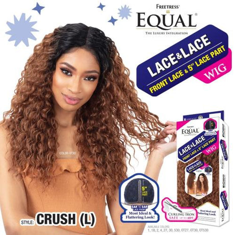 FreeTress Equal Lace Front Wig 5" Lace Part Crush(L)
