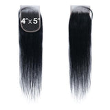 Harlem125 Virgin Remy Human Hair 12A 4X5 Ultra HD Lace Closure RCS Straight (10"-14")