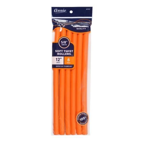 Annie Soft Twist Rollers 12" Extra Long