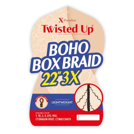 Outre Crochet Braids X-Pression Twisted Up 3X Boho Box Braid 22"