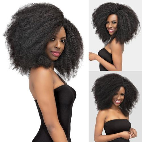 Janet Collection Natural Me Virgin Human Hair Clip-In Weave 4C Kinky (8Pcs) (14-18")