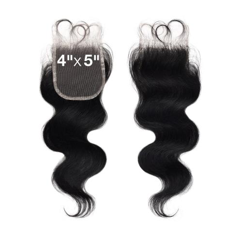Janet Collection Natural Virgin Remy Human Hair Melt 4X5 HD Lace Closure Body (10-14")