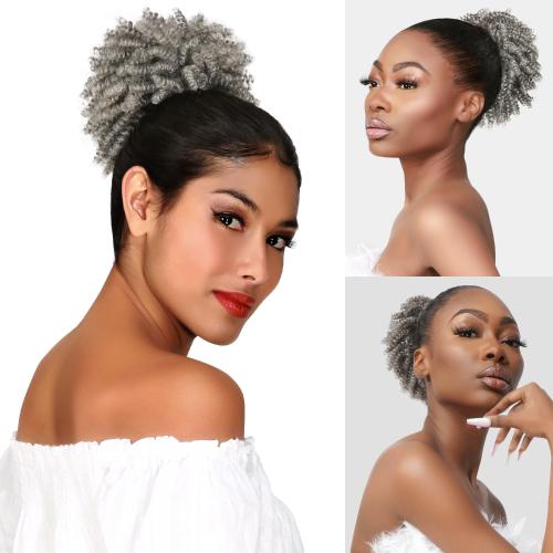 Instant Glitz Synthetic Drawstring Ponytail Spring Curl 5"