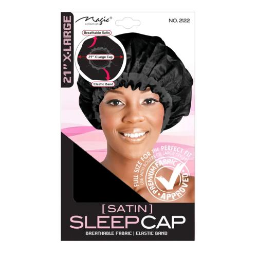 Breathable, Elastic Band Satin Sleep Cap Black Find Your New Look Today!