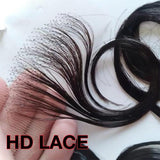 Celebrity 100% Human Hair HD Lace Reusable Fake Baby Hair Edge 2pcs I-Shape Find Your New Look Today!