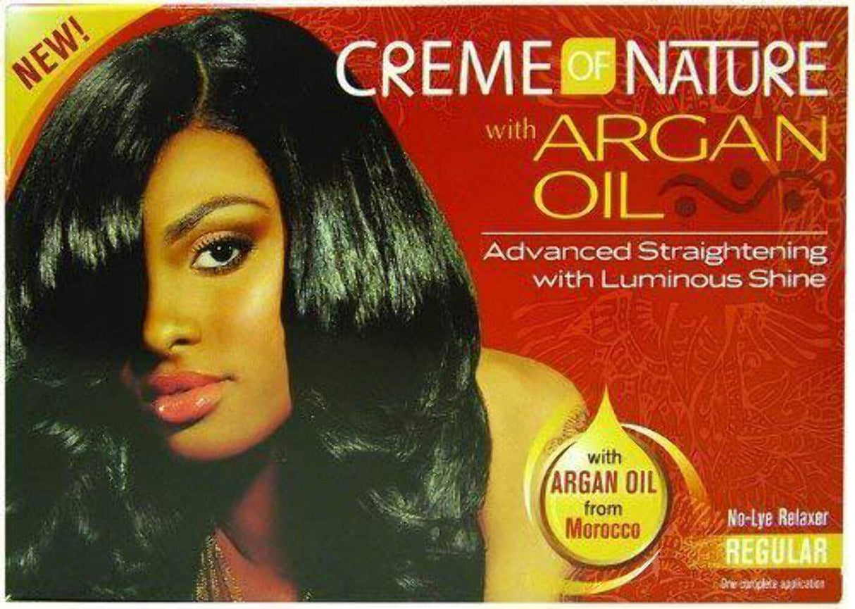 Creme Of Nature Argan Oil No-Lye Relaxer Regular Find Your New Look Today!