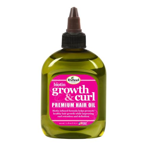 Difeel Growth & Curl Biotin Premium Hair Oil 7.1oz Find Your New Look Today!