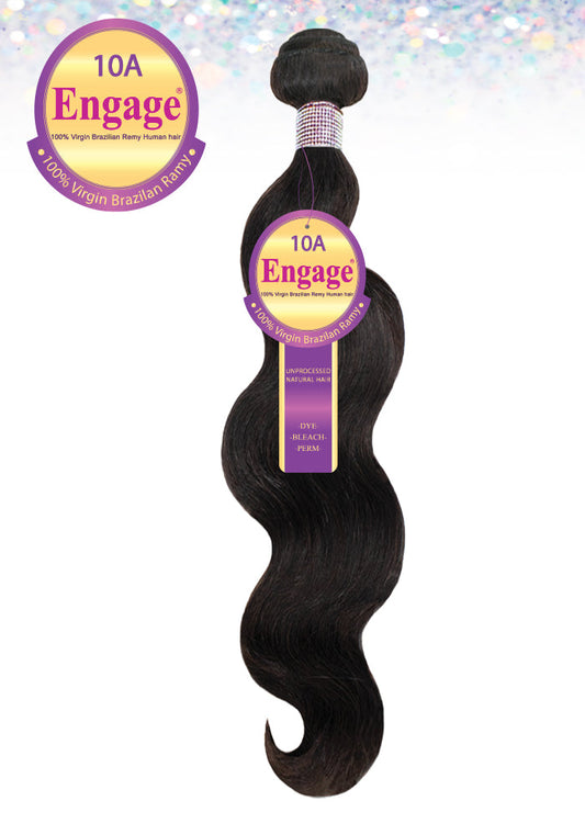 ENGAGE-BODY WAVE 100%  VIRGIN BRAZILIAN REMY HUMAN HAIR